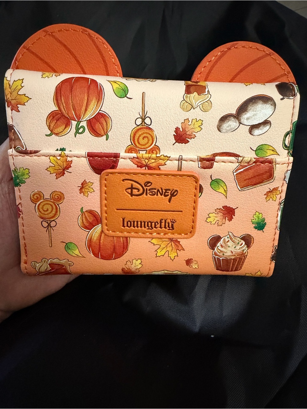 Loungefly Kids Pumpkin Patch Orange Ear Wallet